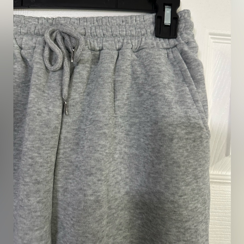 Solid Drawstring Waist Sweatpants
